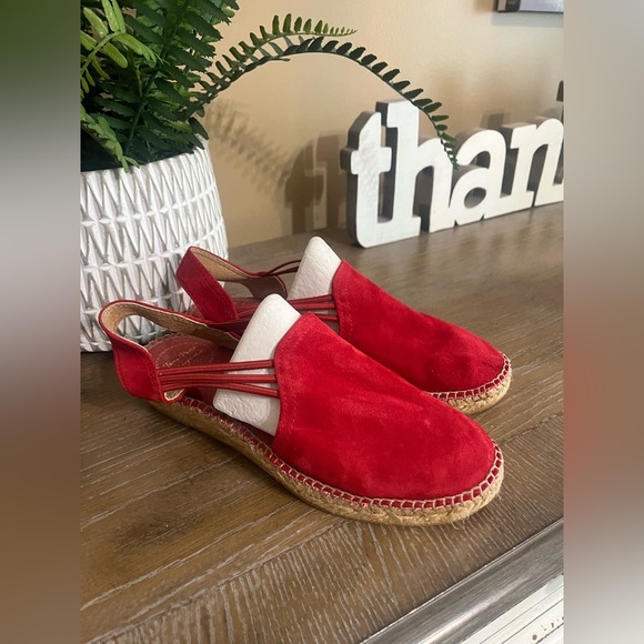 Toni Pons 'Nuria' Suede Wedge Sandal Size 6.5 Made in Spain 🇪🇸 - Picture 12 of 16